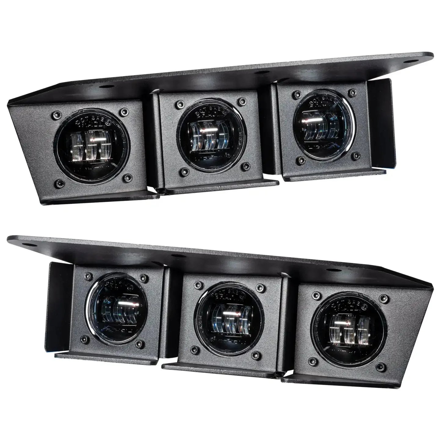2021-2026 Ford Bronco Triple LED Fog Light Kit - Steel Modular Bumper | 90W by ORACLE Lighting