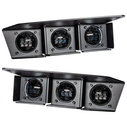 2021-2026 Ford Bronco Triple LED Fog Light Kit - Steel Modular Bumper | 90W by ORACLE Lighting