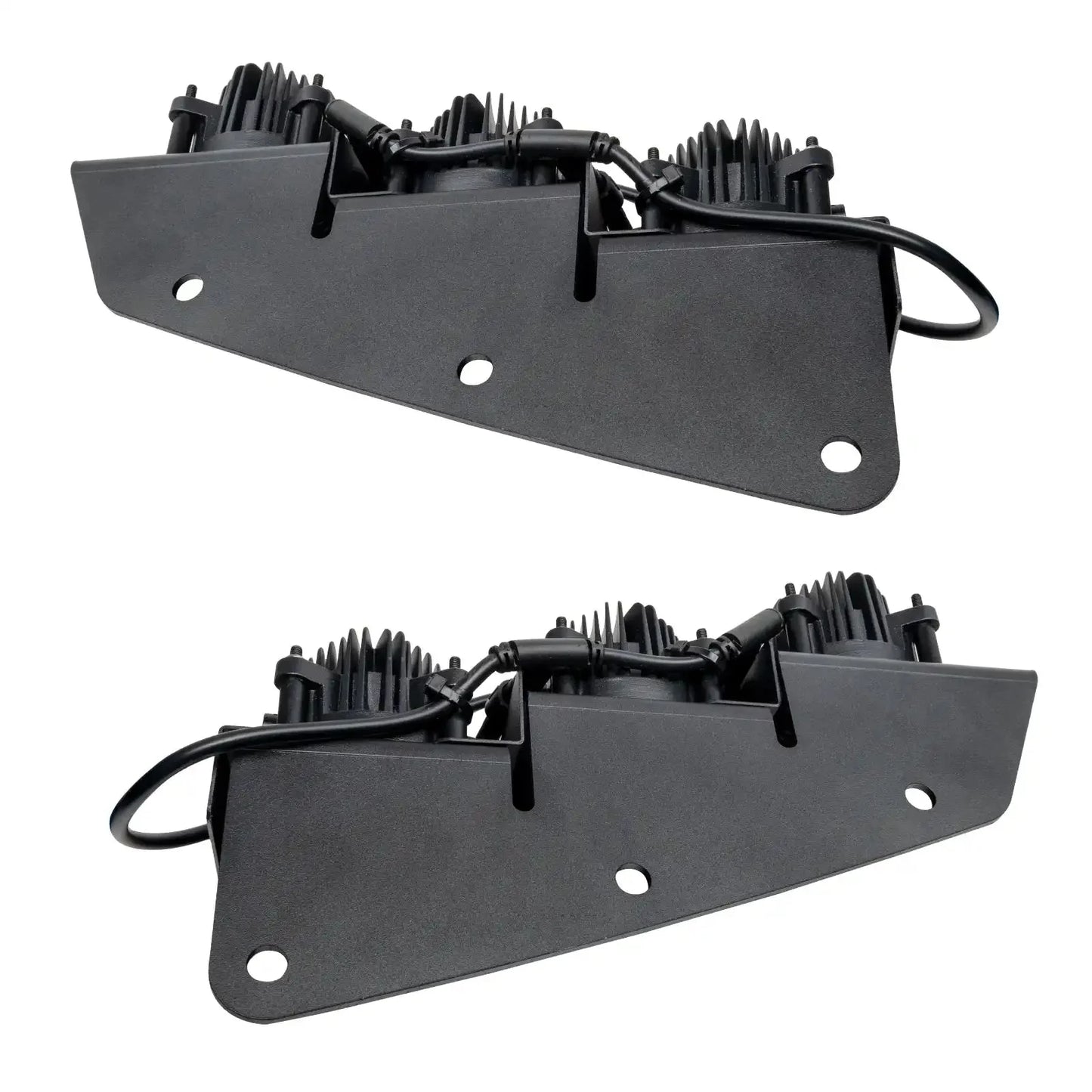 2021-2026 Ford Bronco Triple LED Fog Light Kit - Steel Modular Bumper | 90W by ORACLE Lighting