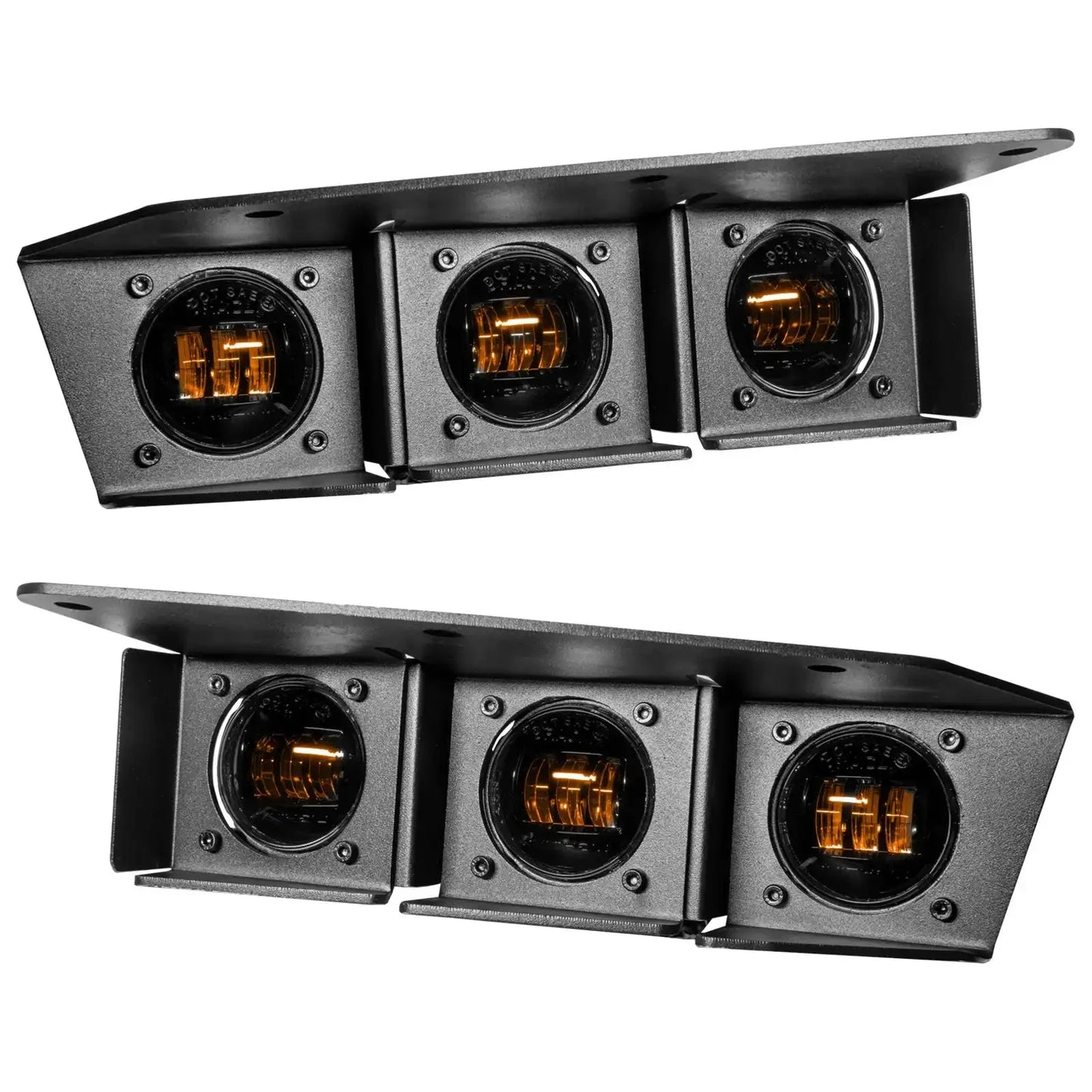 2021-2026 Ford Bronco Triple LED Fog Light Kit - Steel Modular Bumper | 90W by ORACLE Lighting