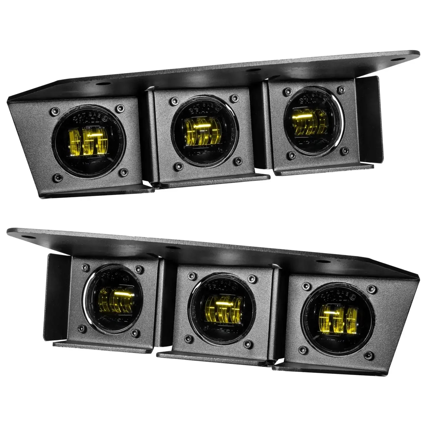 2021-2026 Ford Bronco Triple LED Fog Light Kit - Steel Modular Bumper | 90W by ORACLE Lighting