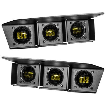 2021-2026 Ford Bronco Triple LED Fog Light Kit - Steel Modular Bumper | 90W by ORACLE Lighting