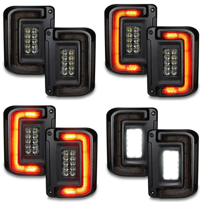 V2 | 2007-2017 Jeep Wrangler JK Flush Mount LED Tail Lights | Low-Profile Trail Protection by ORACLE Lighting