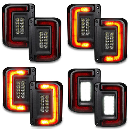 V2 | 2007-2017 Jeep Wrangler JK Flush Mount LED Tail Lights | Low-Profile Trail Protection by ORACLE Lighting