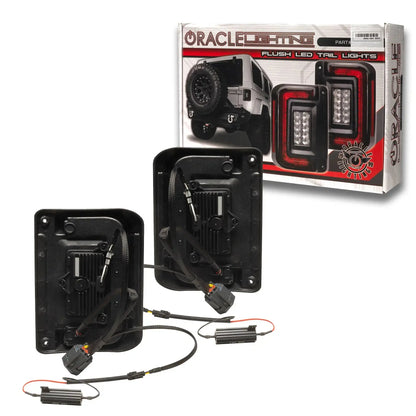 V2 | 2007-2017 Jeep Wrangler JK Flush Mount LED Tail Lights | Low-Profile Trail Protection by ORACLE Lighting
