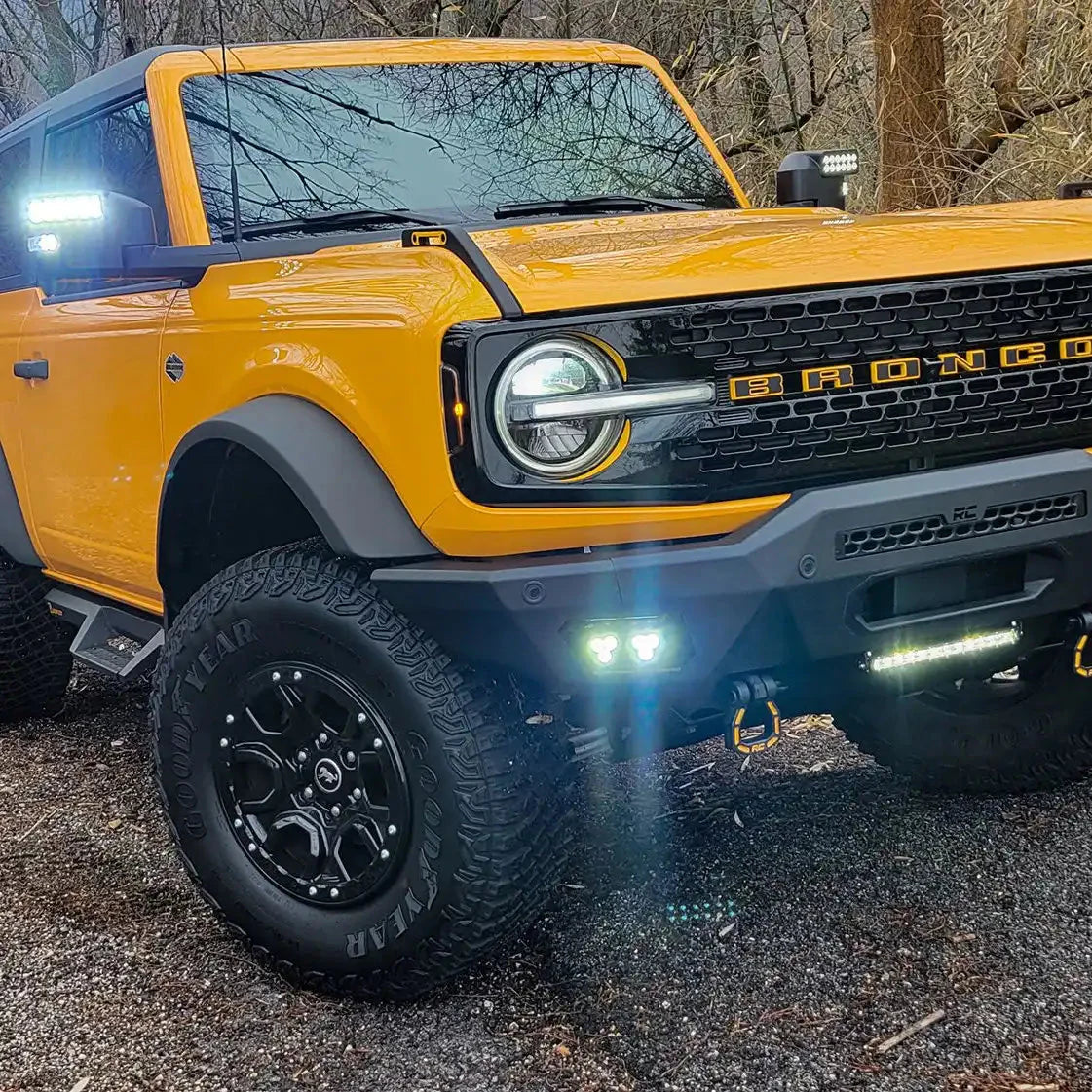 2021-2026 Ford Bronco LED Off-Road Side Mirrors - Peripheral Ditch Lights (2200+ Lumens) by ORACLE Lighting