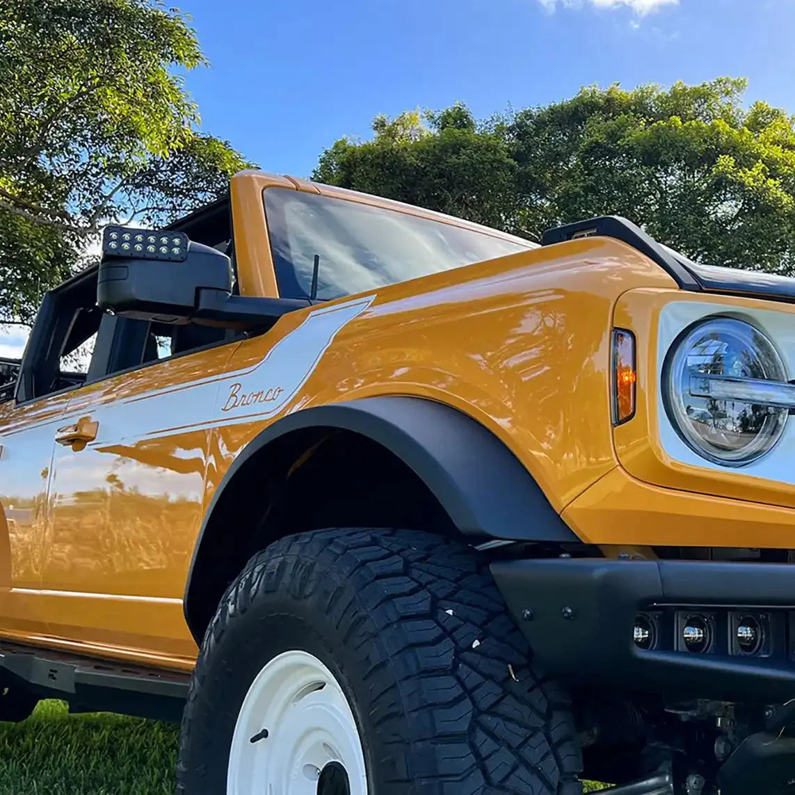 2021-2026 Ford Bronco LED Off-Road Side Mirrors - Peripheral Ditch Lights (2200+ Lumens) by ORACLE Lighting