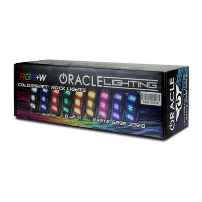 ColorSHIFT RGB+W Underbody Rock Light Kit - 230° Wide Angle Bluetooth Control by ORACLE Lighting