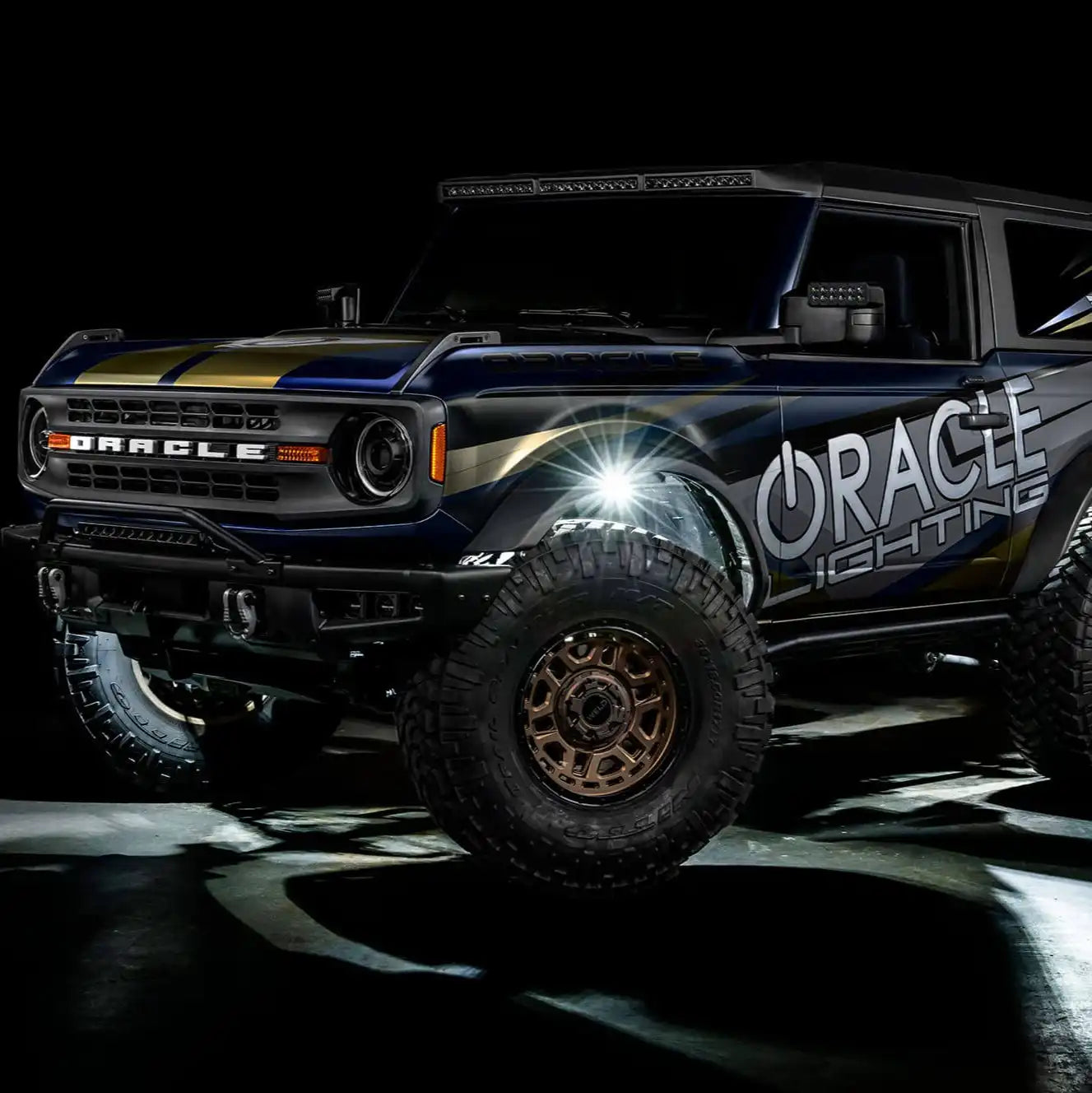 ColorSHIFT RGB+W Underbody Rock Light Kit - 230° Wide Angle Bluetooth Control by ORACLE Lighting