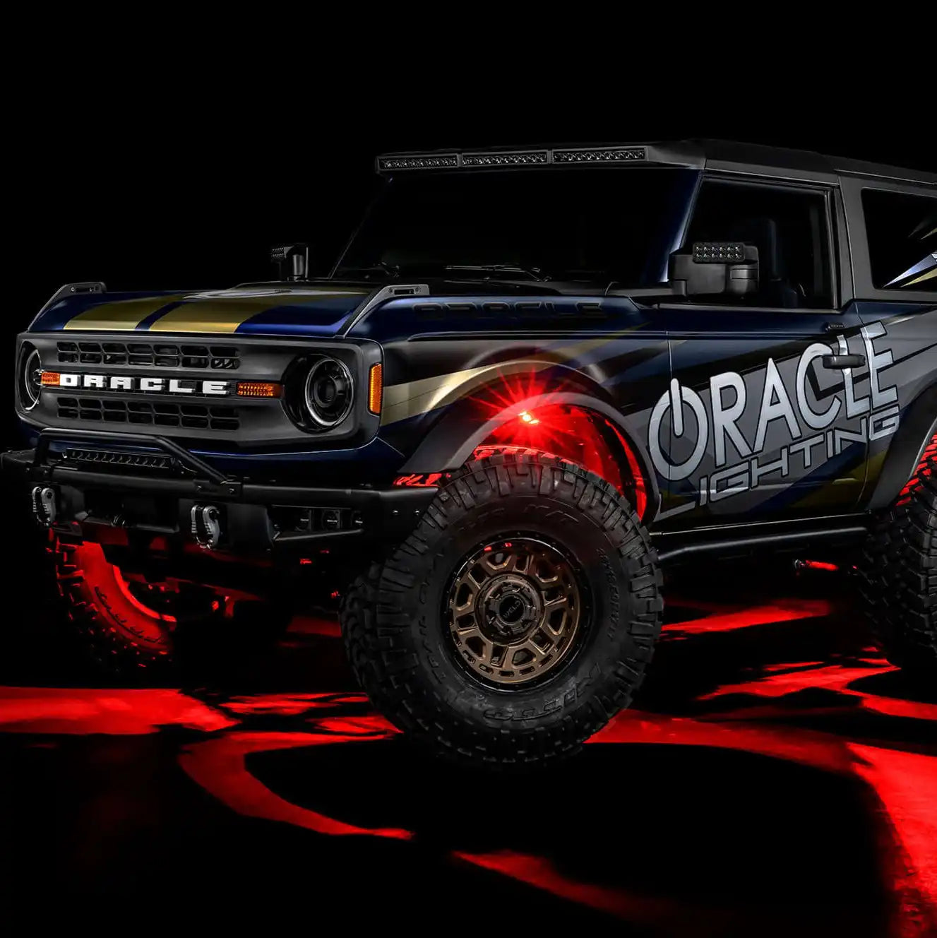 ColorSHIFT RGB+W Underbody Rock Light Kit - 230° Wide Angle Bluetooth Control by ORACLE Lighting