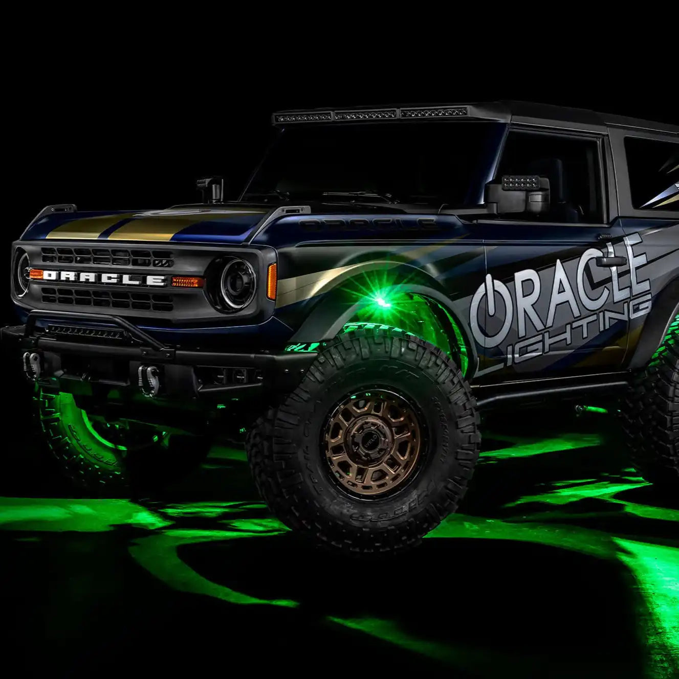 ColorSHIFT RGB+W Underbody Rock Light Kit - 230° Wide Angle Bluetooth Control by ORACLE Lighting