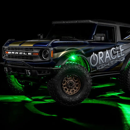 ColorSHIFT RGB+W Underbody Rock Light Kit - 230° Wide Angle Bluetooth Control by ORACLE Lighting