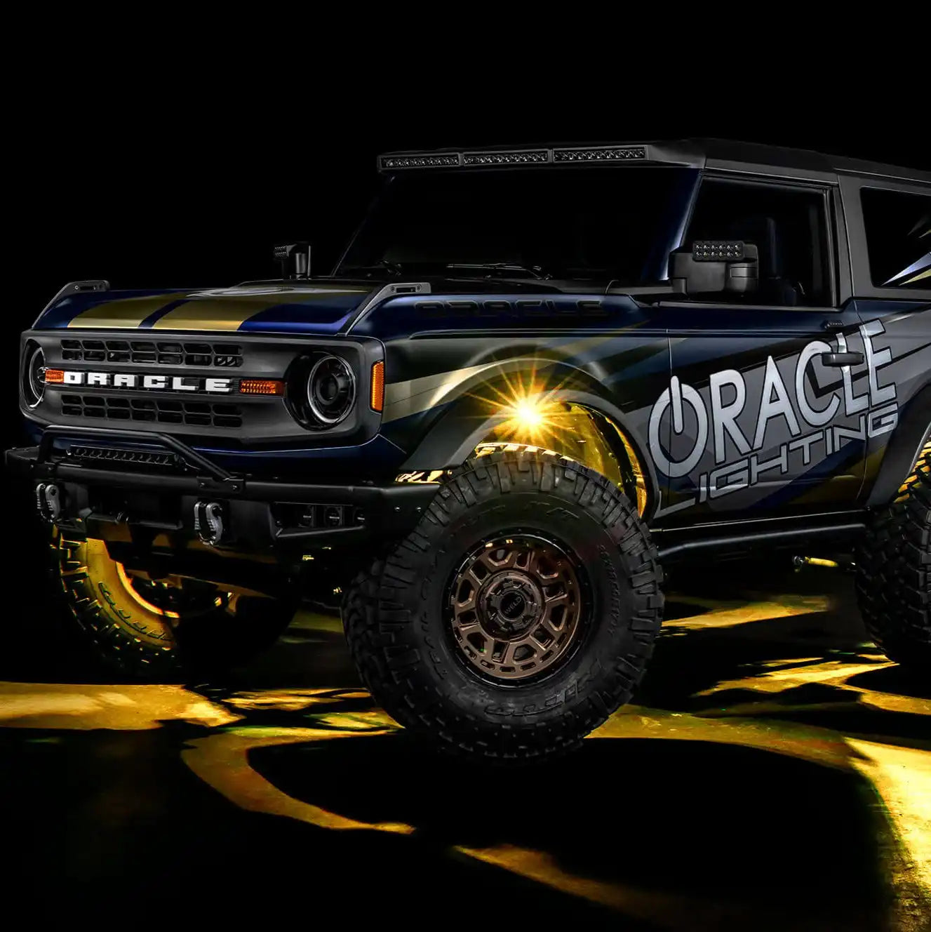 ColorSHIFT RGB+W Underbody Rock Light Kit - 230° Wide Angle Bluetooth Control by ORACLE Lighting