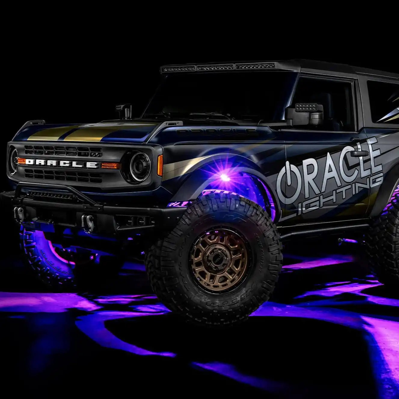 ColorSHIFT RGB+W Underbody Rock Light Kit - 230° Wide Angle Bluetooth Control by ORACLE Lighting