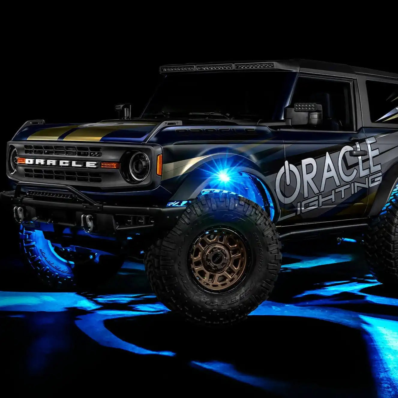 ColorSHIFT RGB+W Underbody Rock Light Kit - 230° Wide Angle Bluetooth Control by ORACLE Lighting