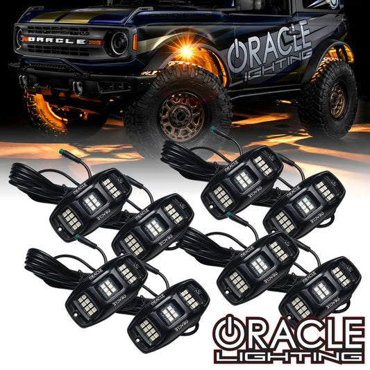 ColorSHIFT RGB+W Underbody Rock Light Kit - 230° Wide Angle Bluetooth Control by ORACLE Lighting