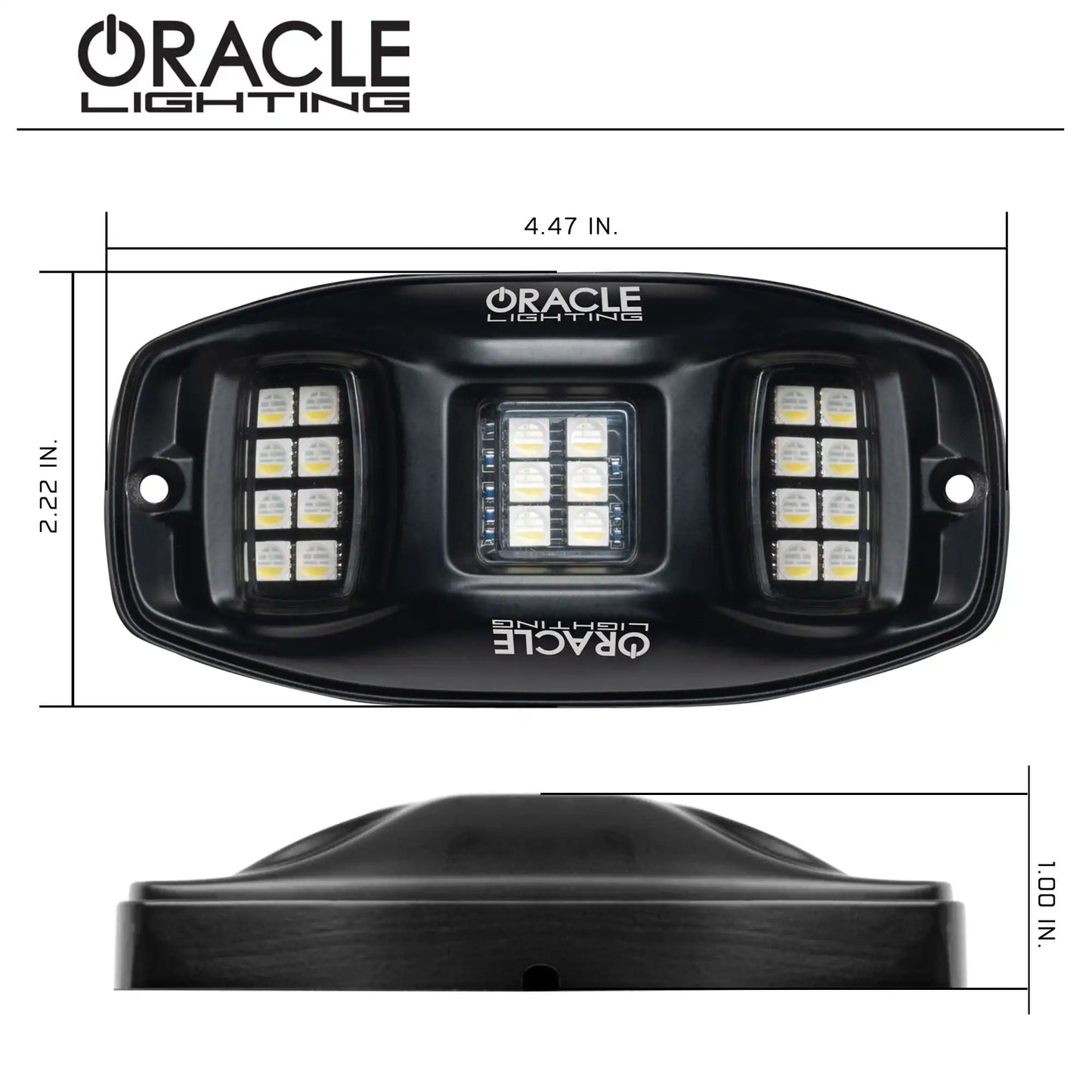 ColorSHIFT RGB+W Underbody Rock Light Kit - 230° Wide Angle Bluetooth Control by ORACLE Lighting