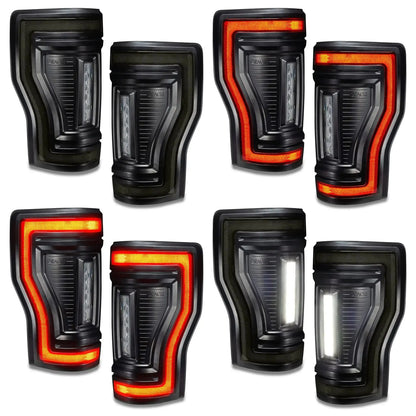 2017-2022 Ford F-250/350 Super Duty Flush Mount LED Tail Lights - Animated Turn Signals by ORACLE Lighting