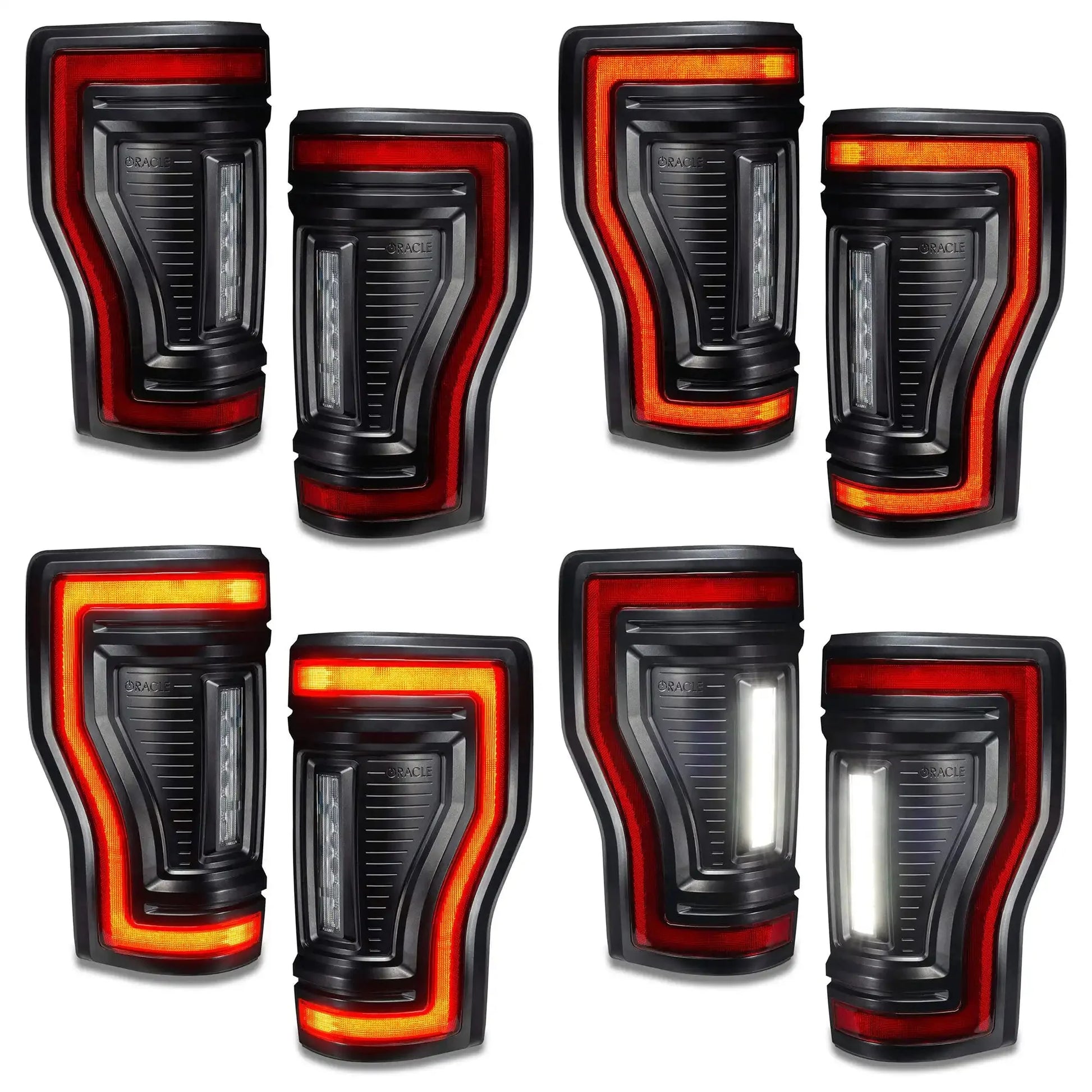2017-2022 Ford F-250/350 Super Duty Flush Mount LED Tail Lights - Animated Turn Signals by ORACLE Lighting