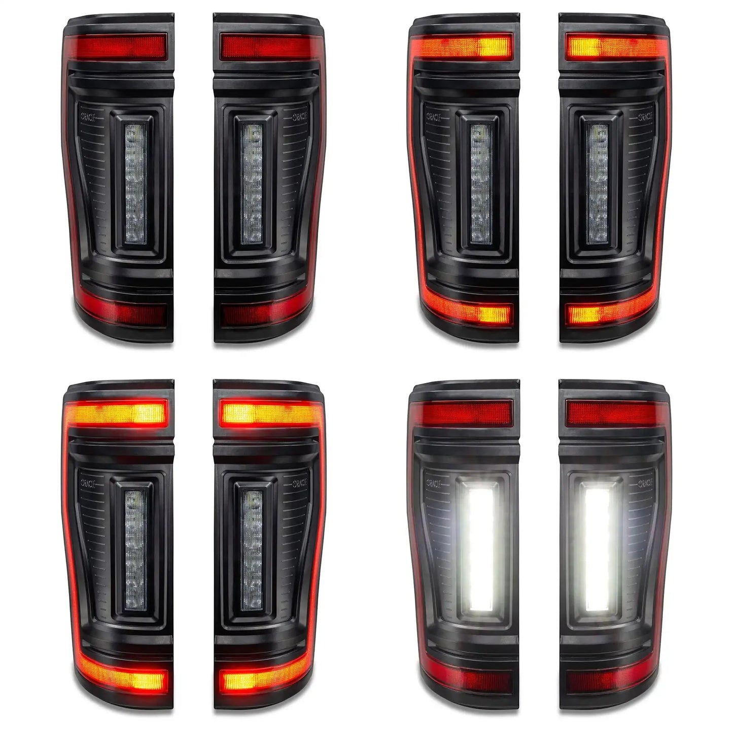 2017-2022 Ford F-250/350 Super Duty Flush Mount LED Tail Lights - Animated Turn Signals by ORACLE Lighting