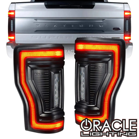 2017-2022 Ford F-250/350 Super Duty Flush Mount LED Tail Lights - Animated Turn Signals by ORACLE Lighting