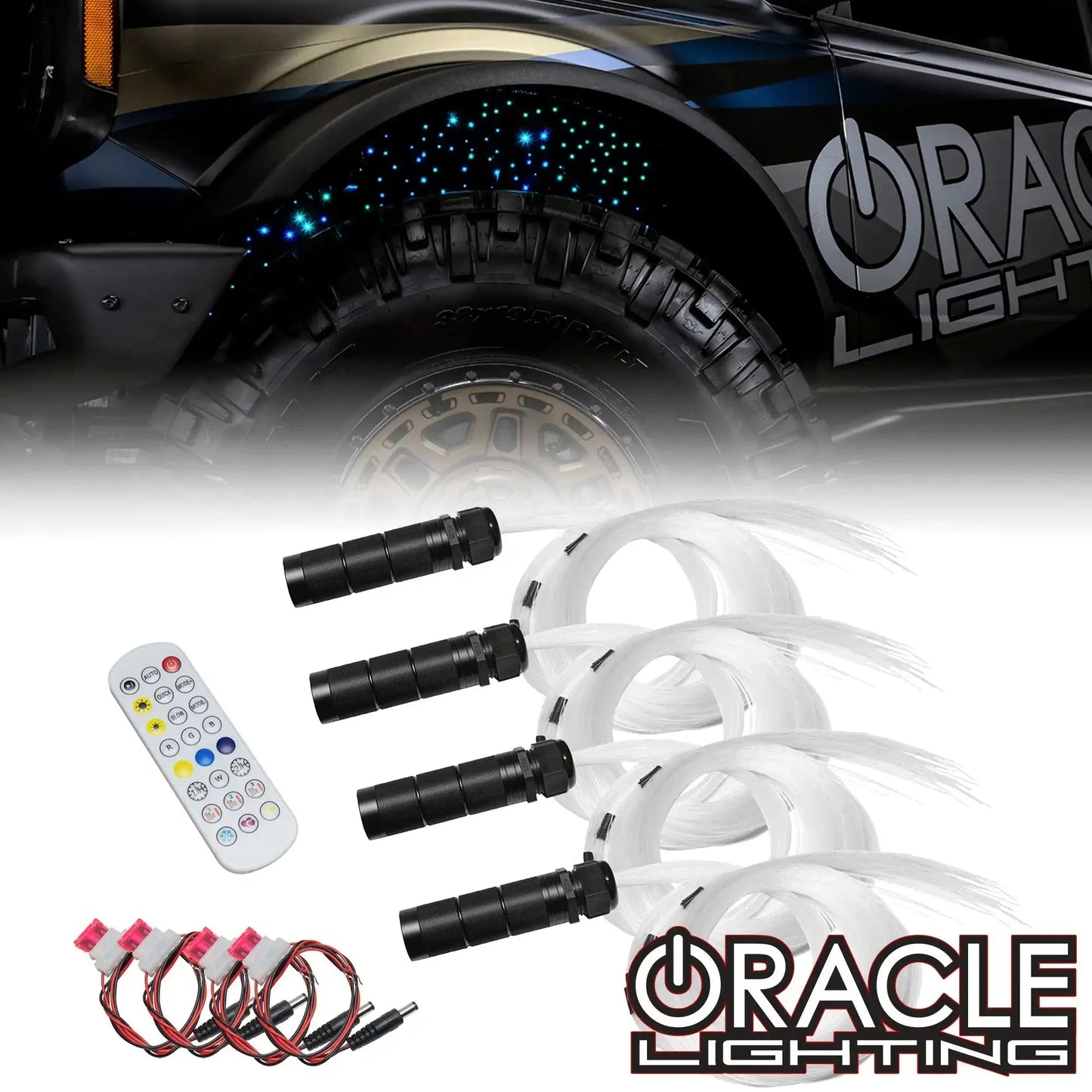 ORACLE Lighting Fiber Optic Wheel Liner ColorSHIFT RGB+W Kit - 40W LED/ 600 Fibers by ORACLE Lighting