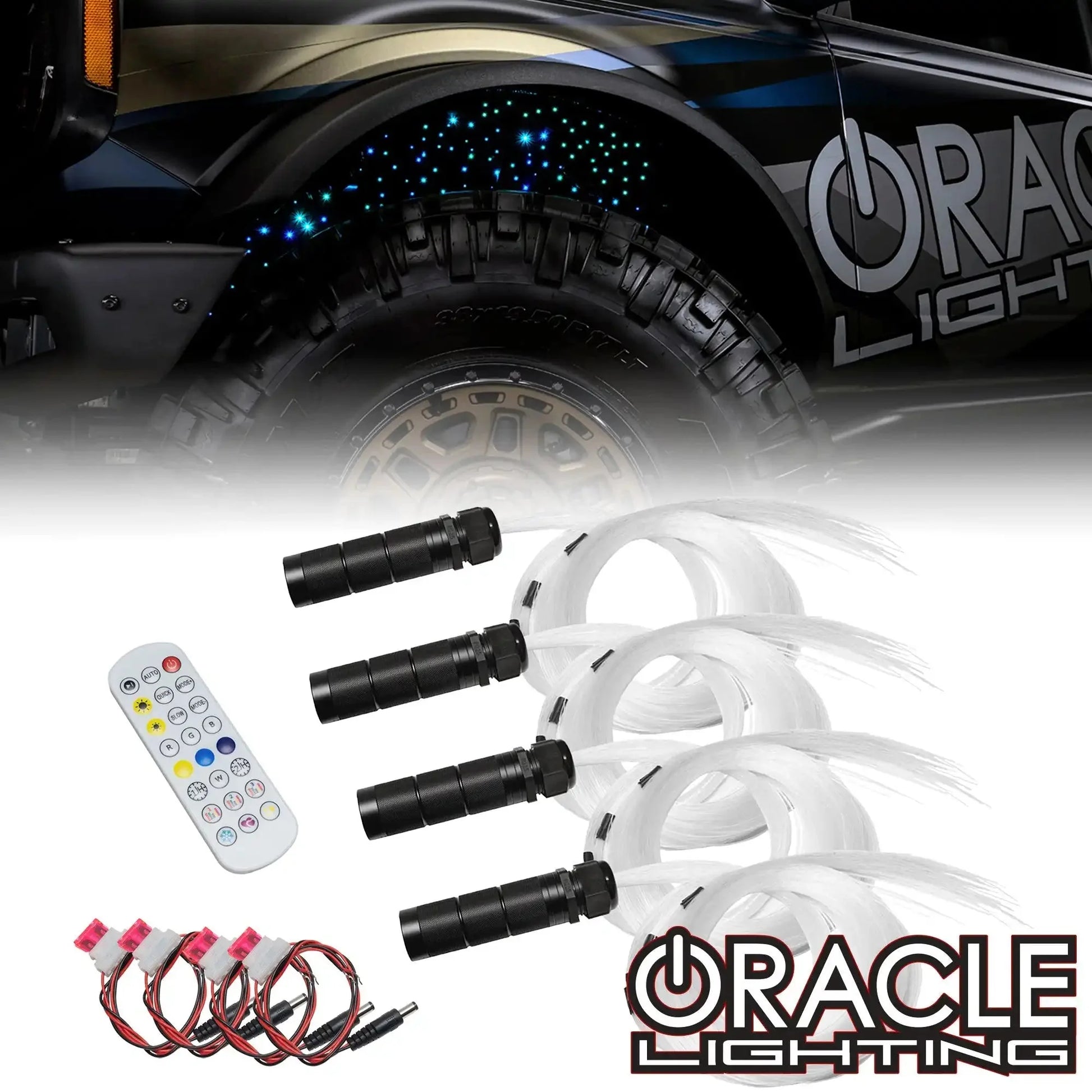 ORACLE Lighting Fiber Optic Wheel Liner ColorSHIFT RGB+W Kit - 40W LED/ 600 Fibers by ORACLE Lighting