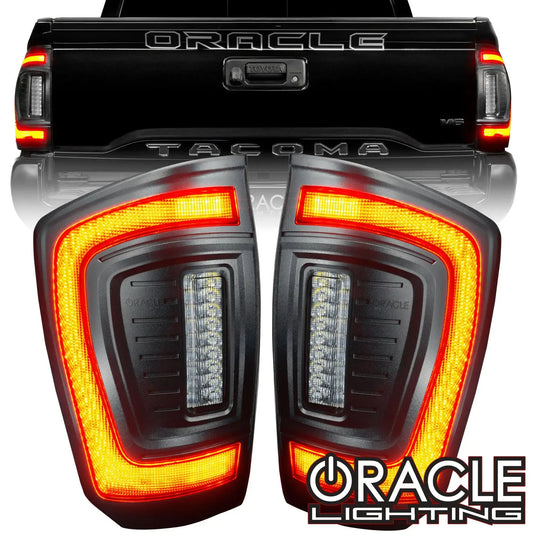 Flush Mount LED Tail Lights 2016-2023 Toyota Tacoma Sequential Turn Signals by ORACLE Lighting