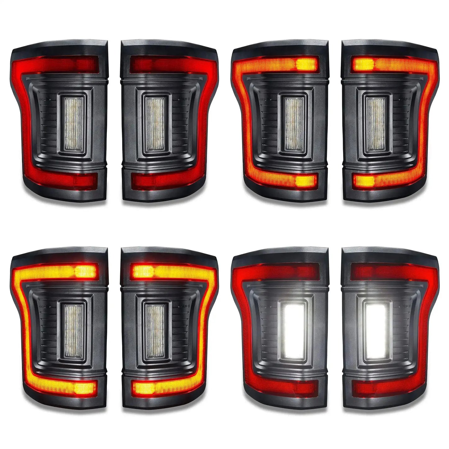 Flush Mount LED Tail Lights 2015-2020 Ford F-150 Sequential Turn Signals BLIS by ORACLE Lighting
