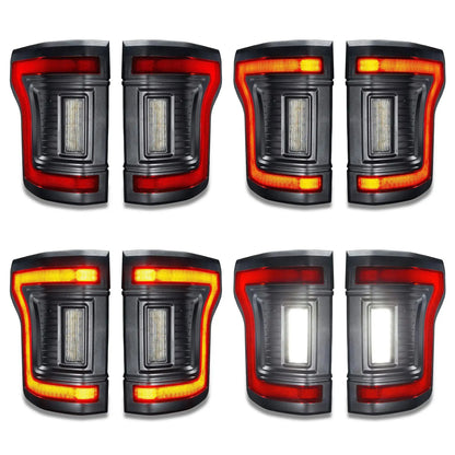Flush Mount LED Tail Lights 2015-2020 Ford F-150 Sequential Turn Signals BLIS by ORACLE Lighting