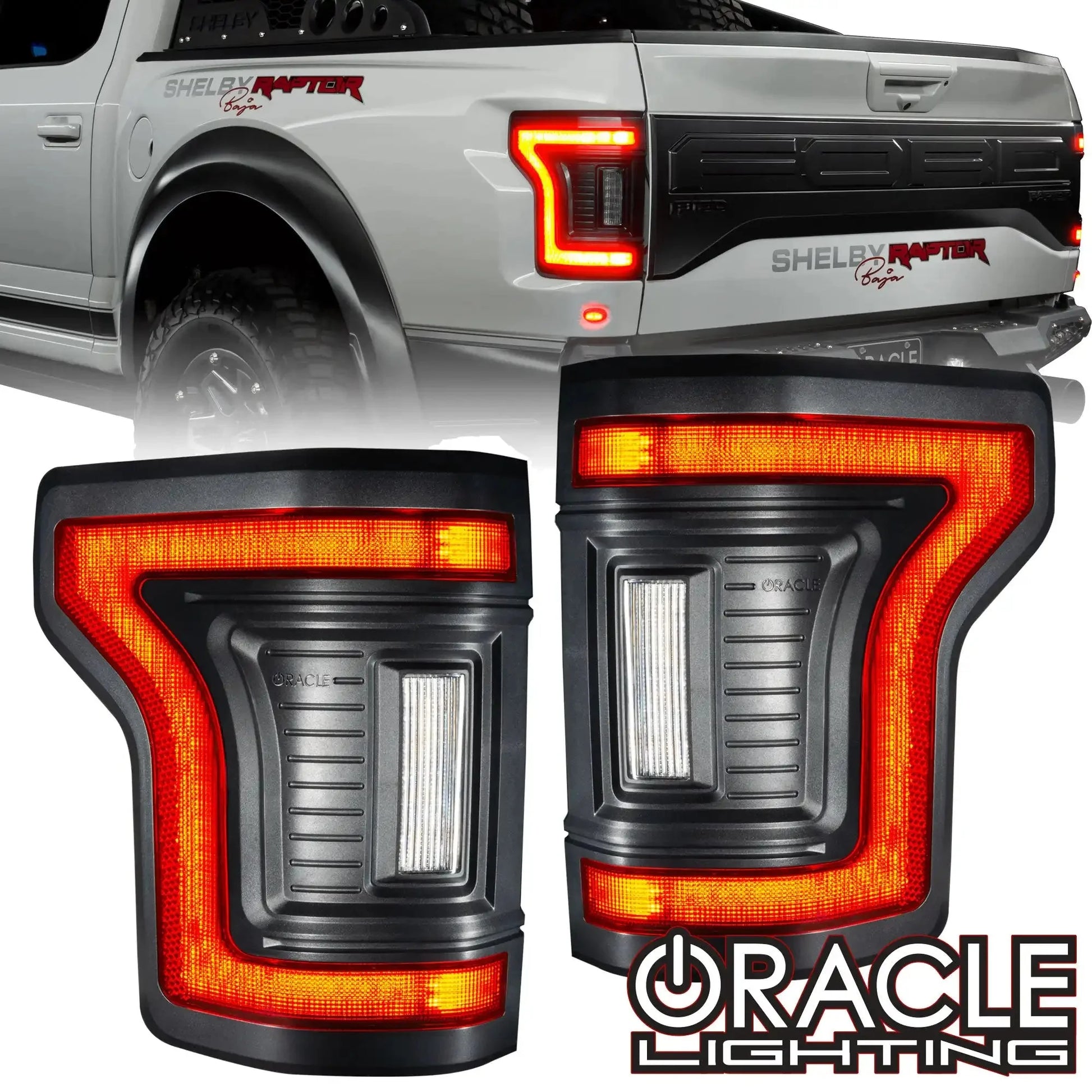 Flush Mount LED Tail Lights 2015-2020 Ford F-150 Sequential Turn Signals BLIS by ORACLE Lighting