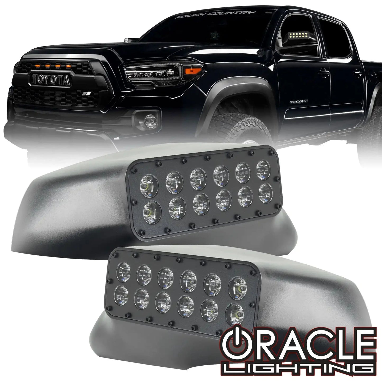 ORACLE Lighting 2016-2023 Toyota Tacoma LED Off-Road Side Mirror Ditch Lights by ORACLE Lighting