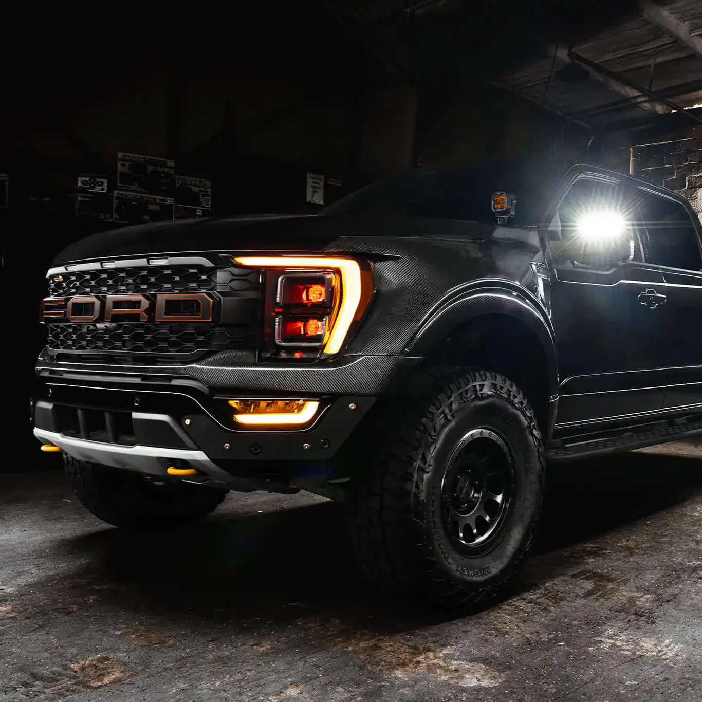 ORACLE Lighting 2021-2025 Ford F-150/Raptor LED Off-Road Side Mirror Ditch Lights by ORACLE Lighting