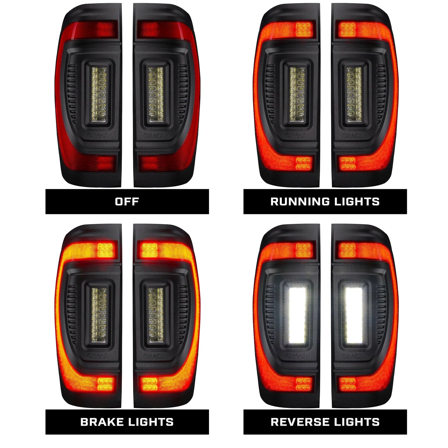 Flush Mount LED Tail Lights 2019-2026 GMC Sierra Sequential Turn Signals Halogen by ORACLE Lighting