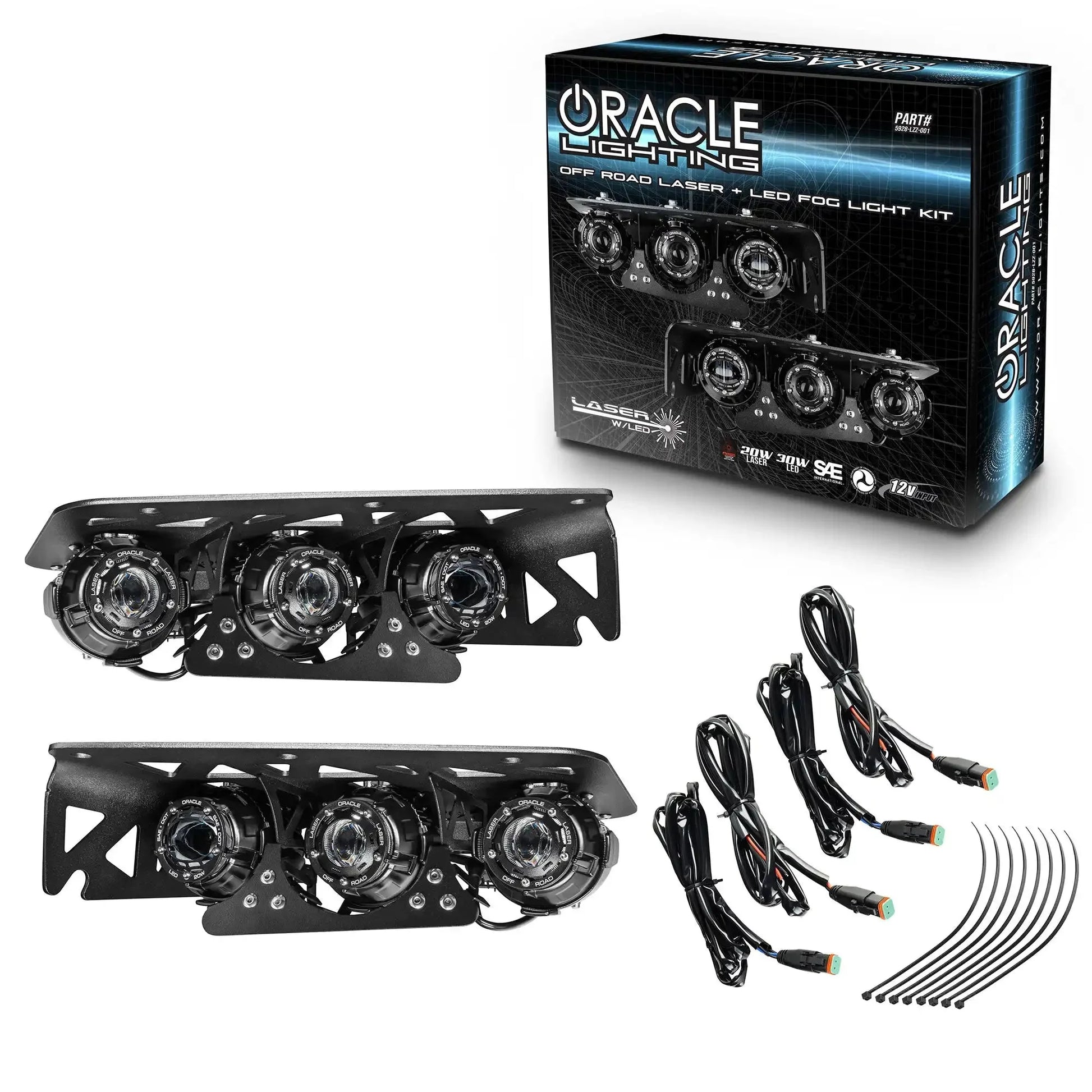 ORACLE Lighting 2021-2025 Ford Bronco Off Road LASER Auxiliary Lights + LED Fog Light Kit for Steel Bumper by ORACLE Lighting
