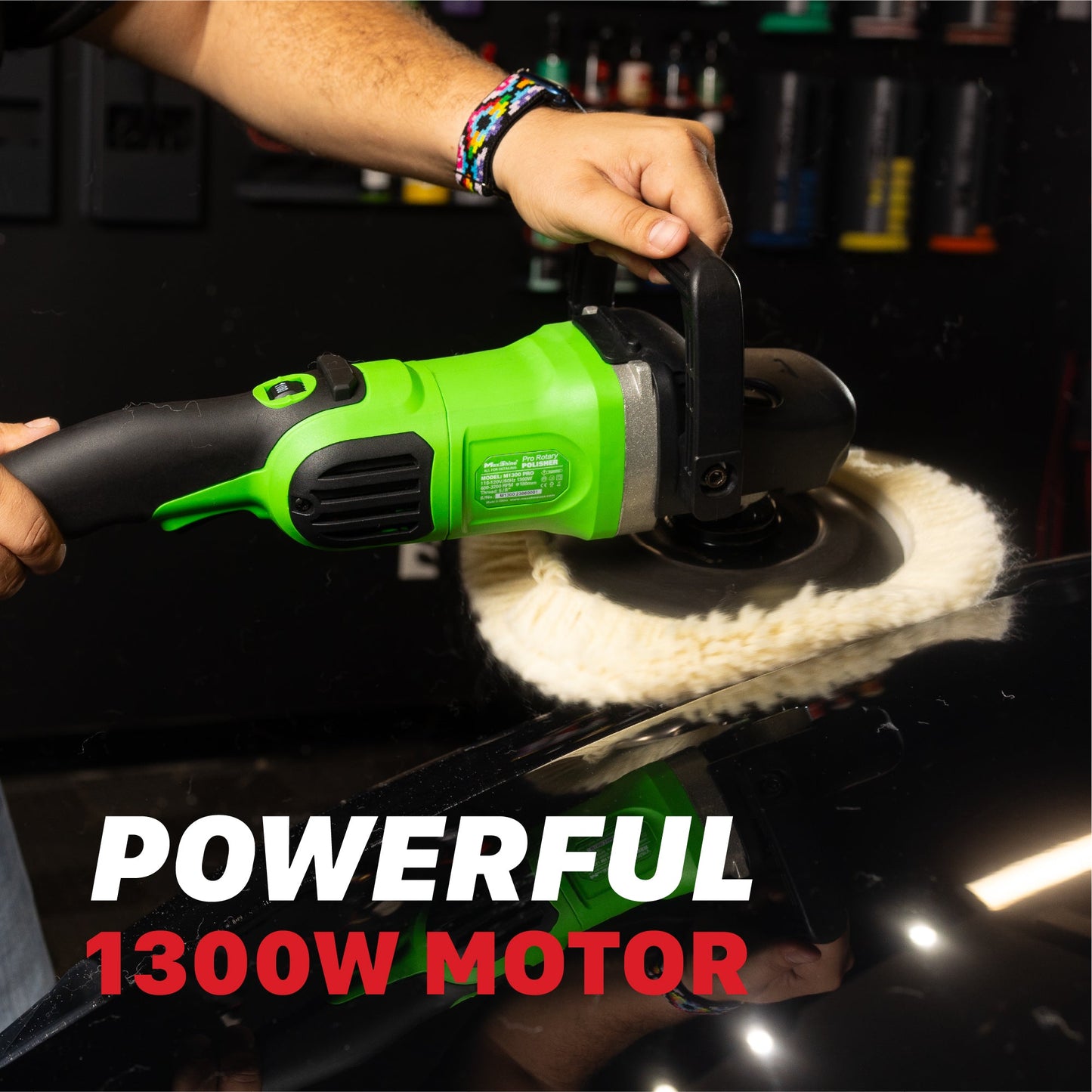 Rotary Polisher | M1300 Pro - 7in Plate, 1300W by MaxshineUSA