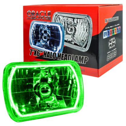 ORACLE Sealed Beam 7x6 H6054 Headlight with Pre-Installed SMD Halo by ORACLE Lighting