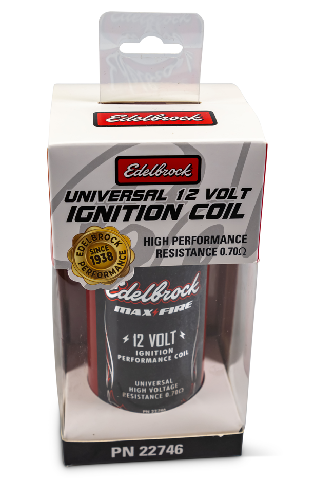 High-output cannister-style ignition coil for Pro-Flo 4 and aftermarket EFI by Edelbrock