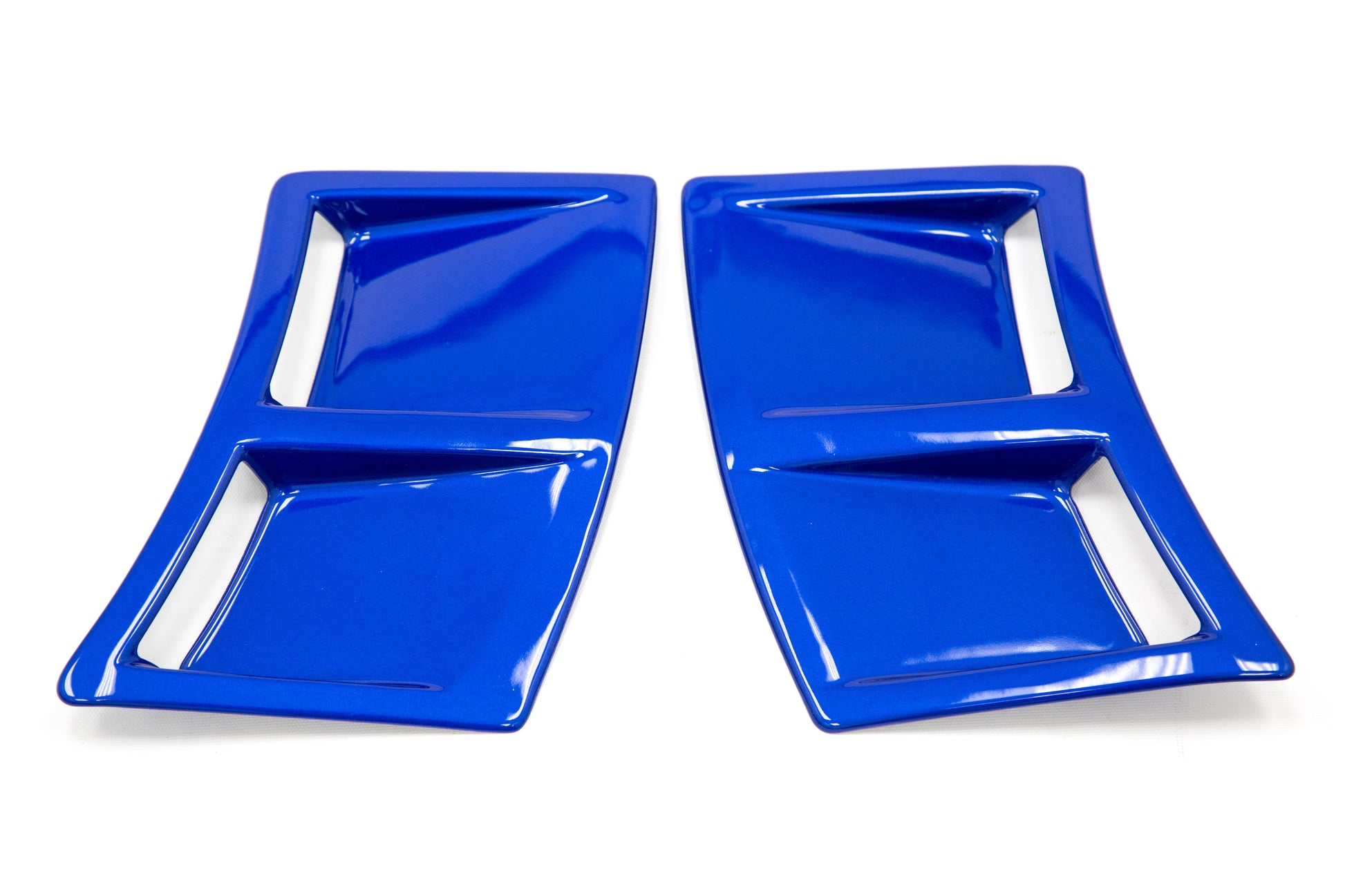 OLM S207 Style Paint Matched Rear Bumper Vent Inserts - WR Blue Pearl - 2015-2021 Subaru WRX / STI by OLM