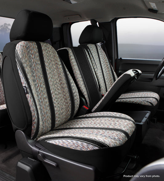 TR40 Series - Wrangler Saddleblanket Custom Fit Front Seat Cover - Black by FIA