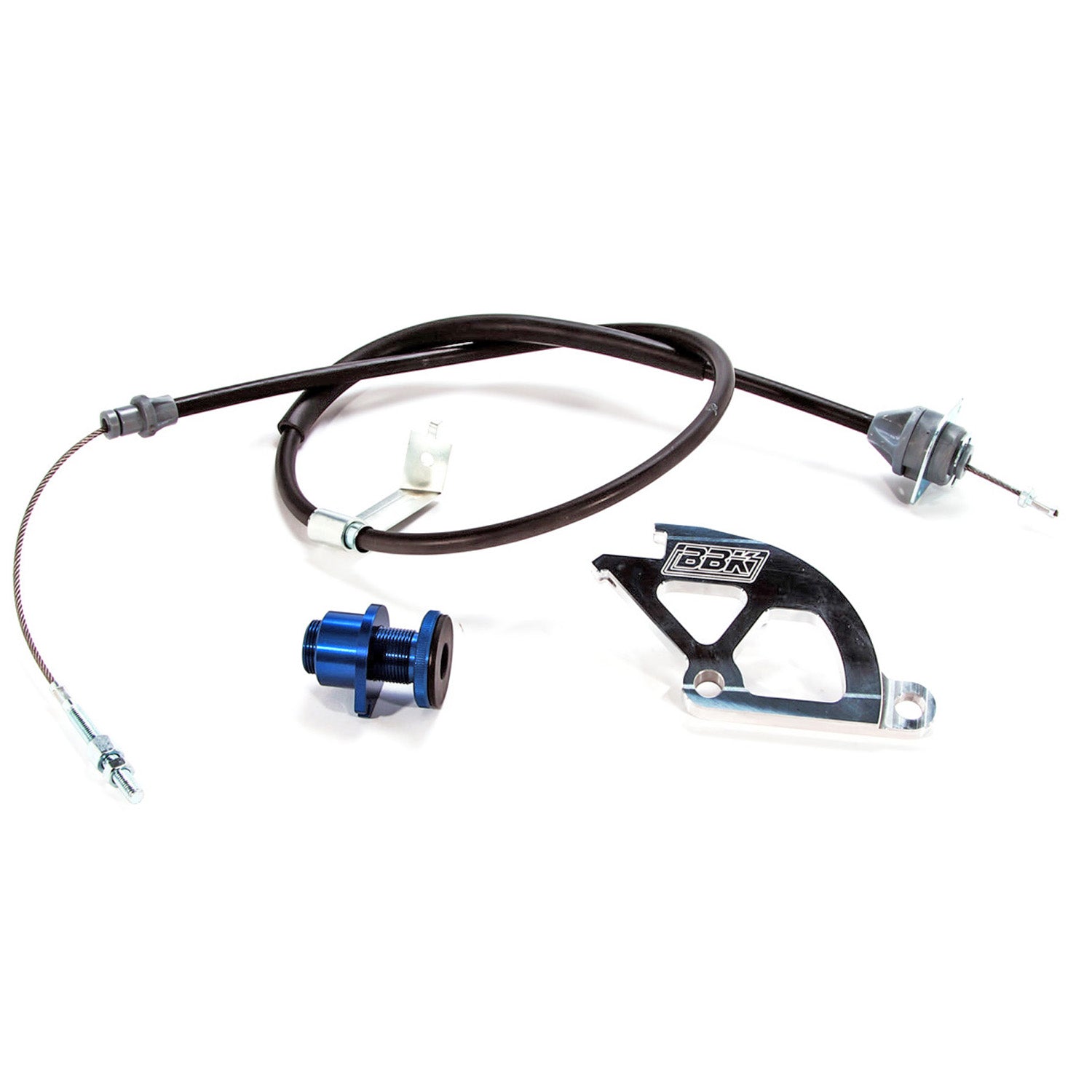 1979-1995 MUSTANG HD ADJ CLUTCH CABLE QUADRANT & FW ADJUSTER by BBK Performance Parts