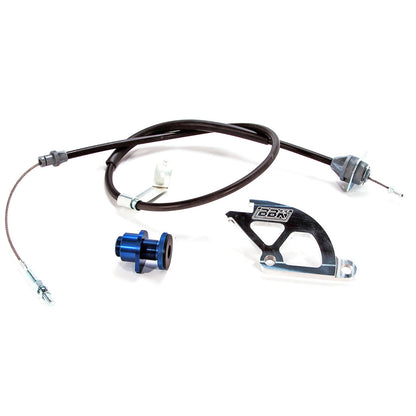 1979-1995 MUSTANG HD ADJ CLUTCH CABLE QUADRANT & FW ADJUSTER by BBK Performance Parts