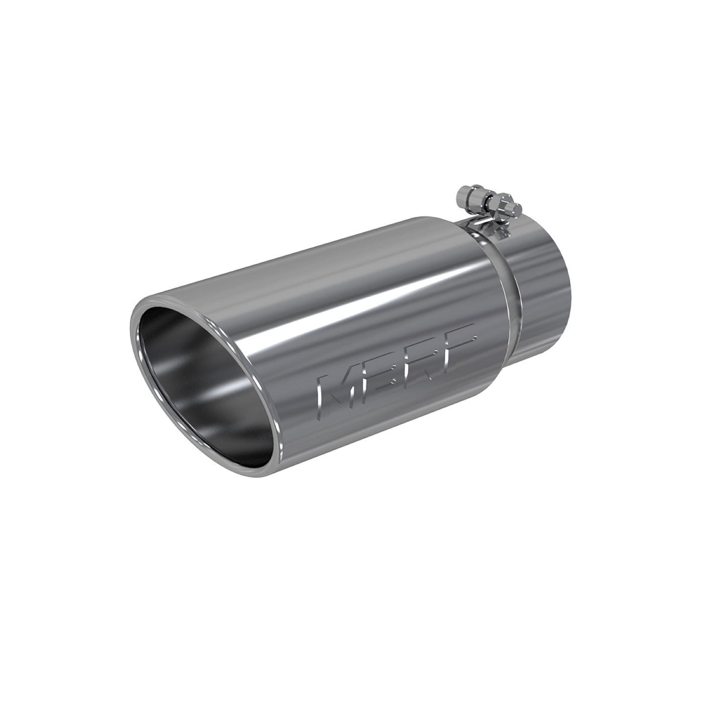 5" Inlet OD. Angled Rolled End. 4" Inlet ID. 12" Length. T304 by MBRP Exhaust