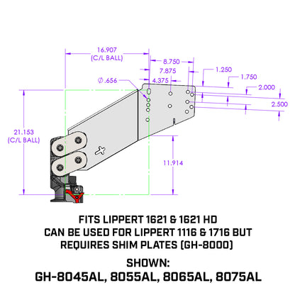 EXECUTIVE TORSION-FLEX SnapLatch 5th to Goose 2 5/16" Coupler 4.5K-6.5K pin 30K by GEN-Y Hitch