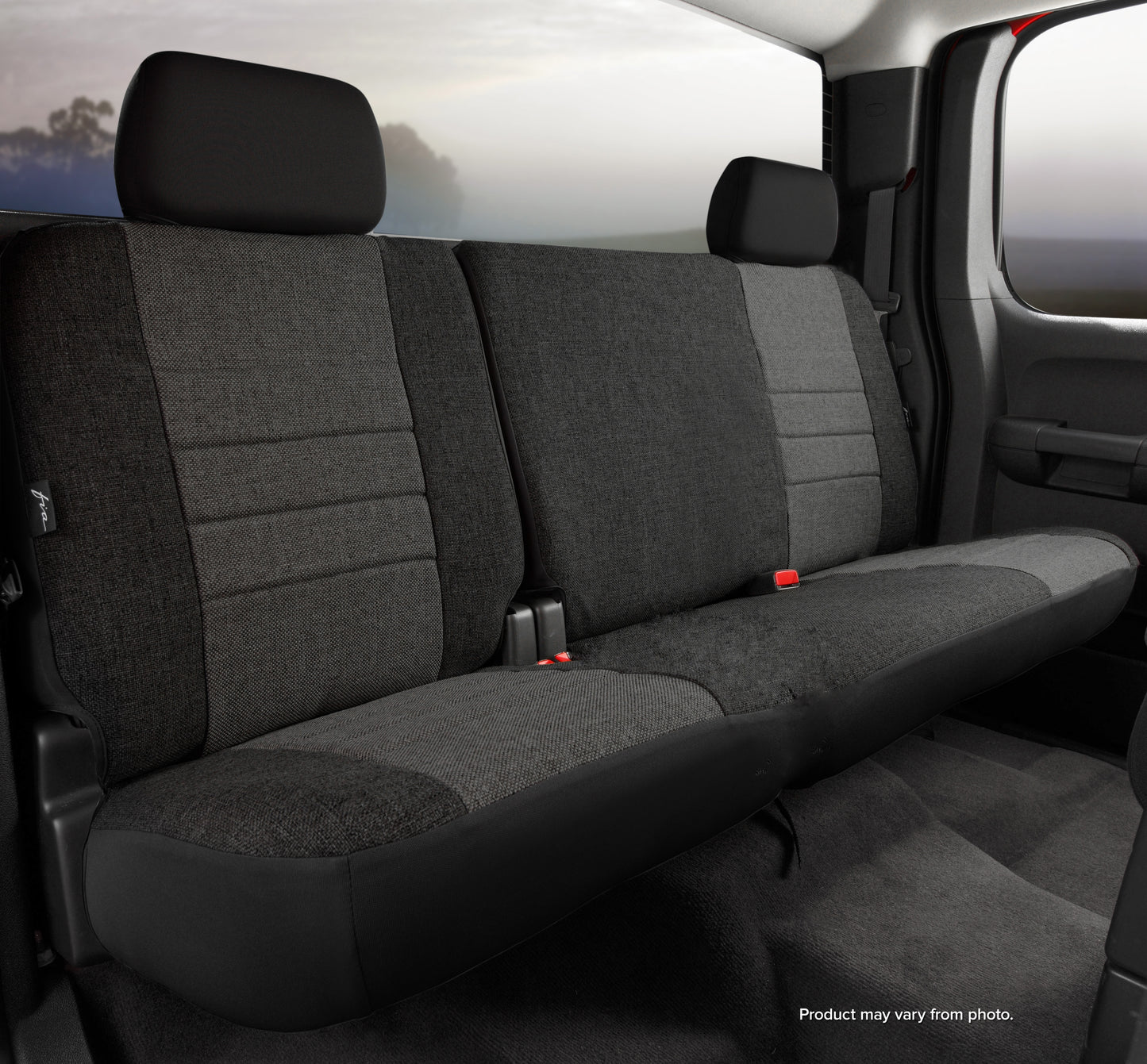 OE30 Series - Oe Tweed Custom Fit Rear Seat Cover- Charcoal by FIA