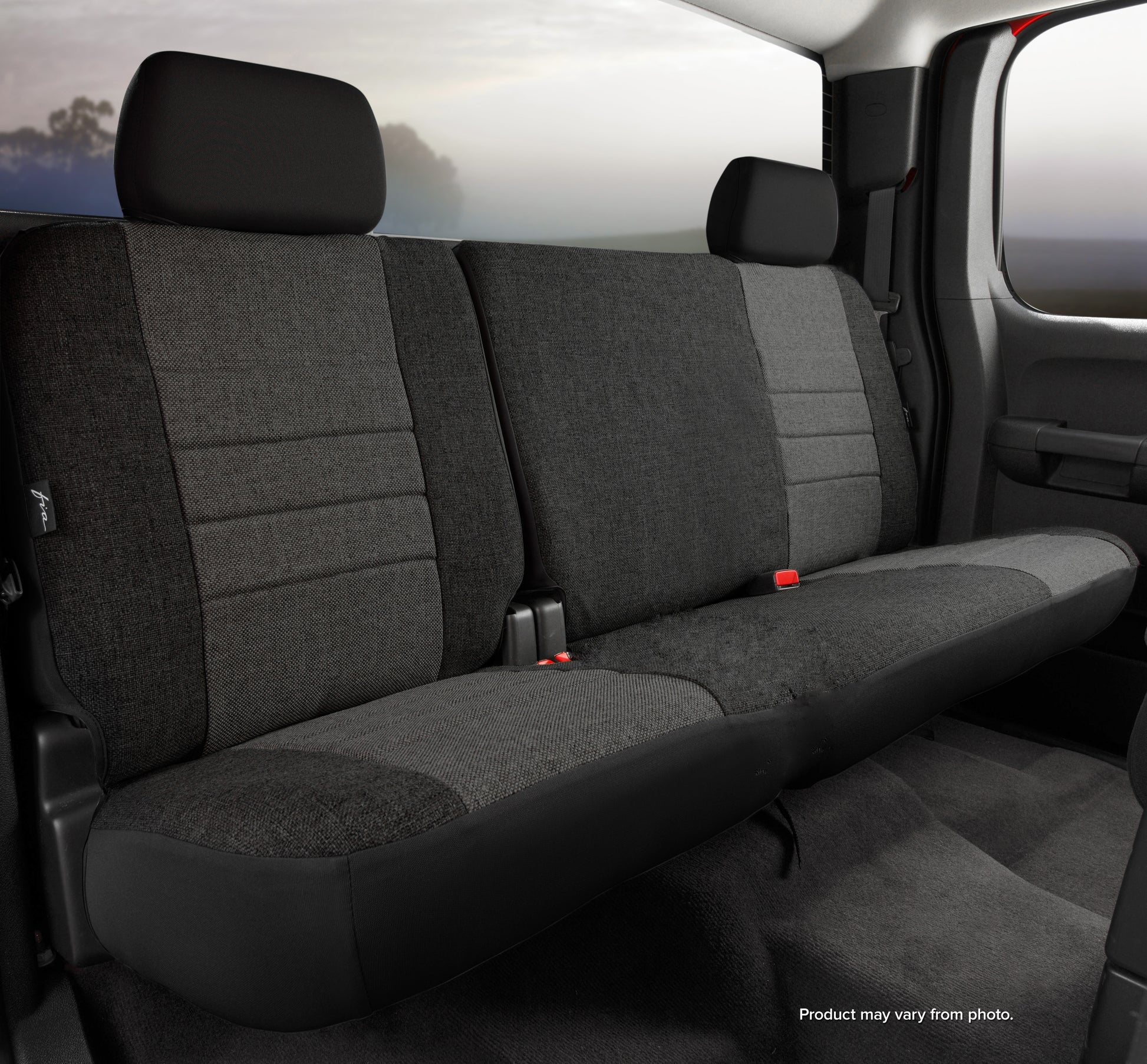 OE30 Series - Oe Tweed Custom Fit Rear Seat Cover- Charcoal by FIA