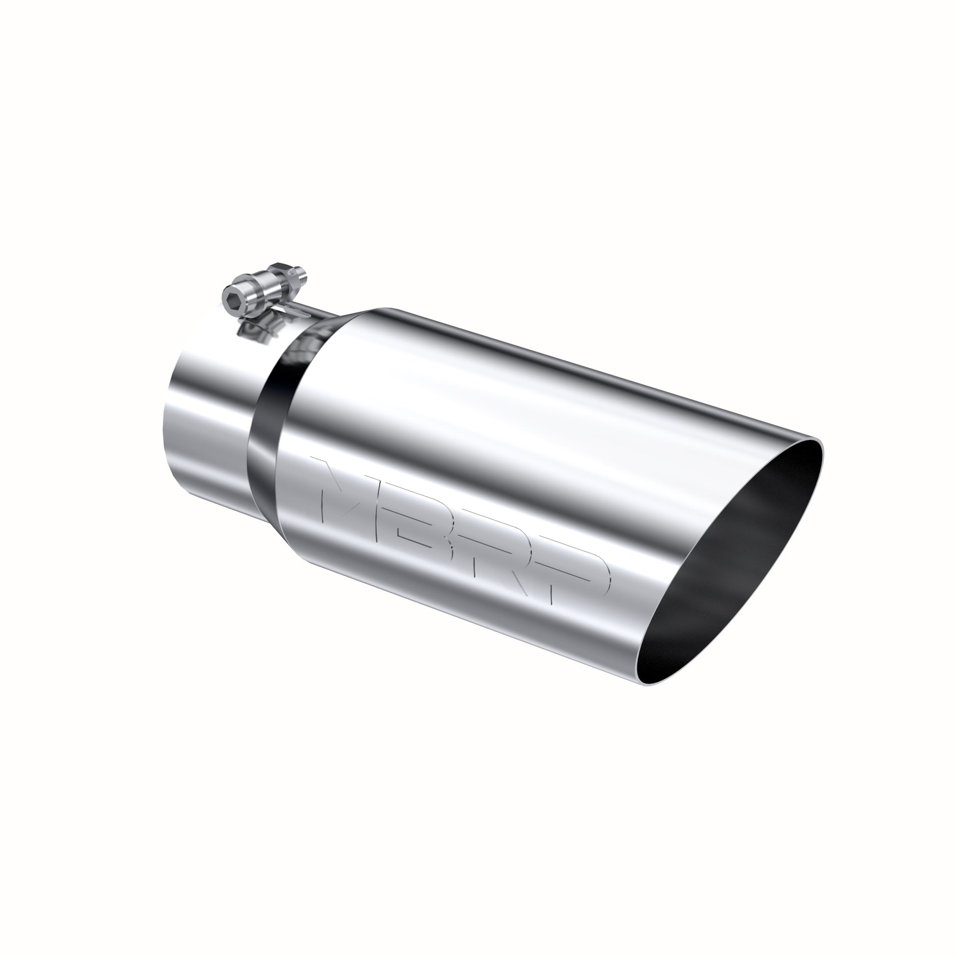 Tip. 5in. O.D. Angled Single Walled 4in. inlet 12in. length. T304. by MBRP Exhaust