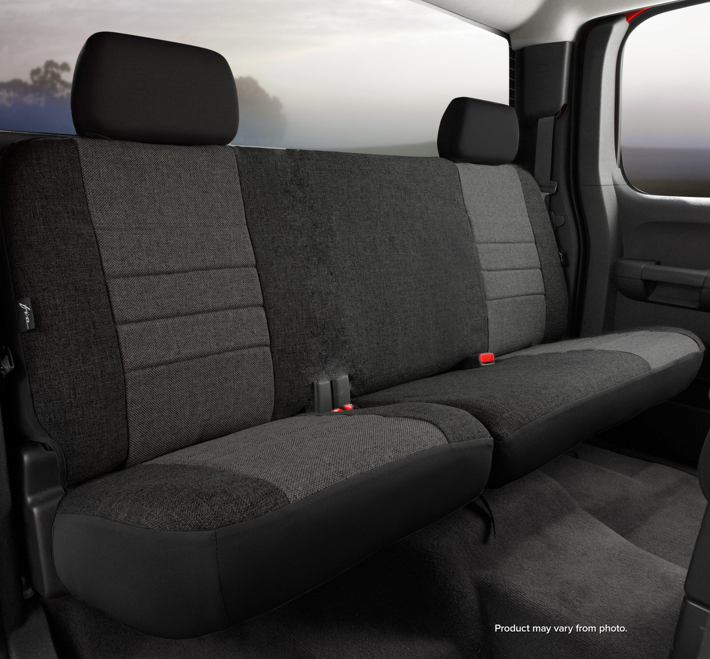 OE30 Series - Oe Tweed Custom Fit Rear Seat Cover- Charcoal by FIA