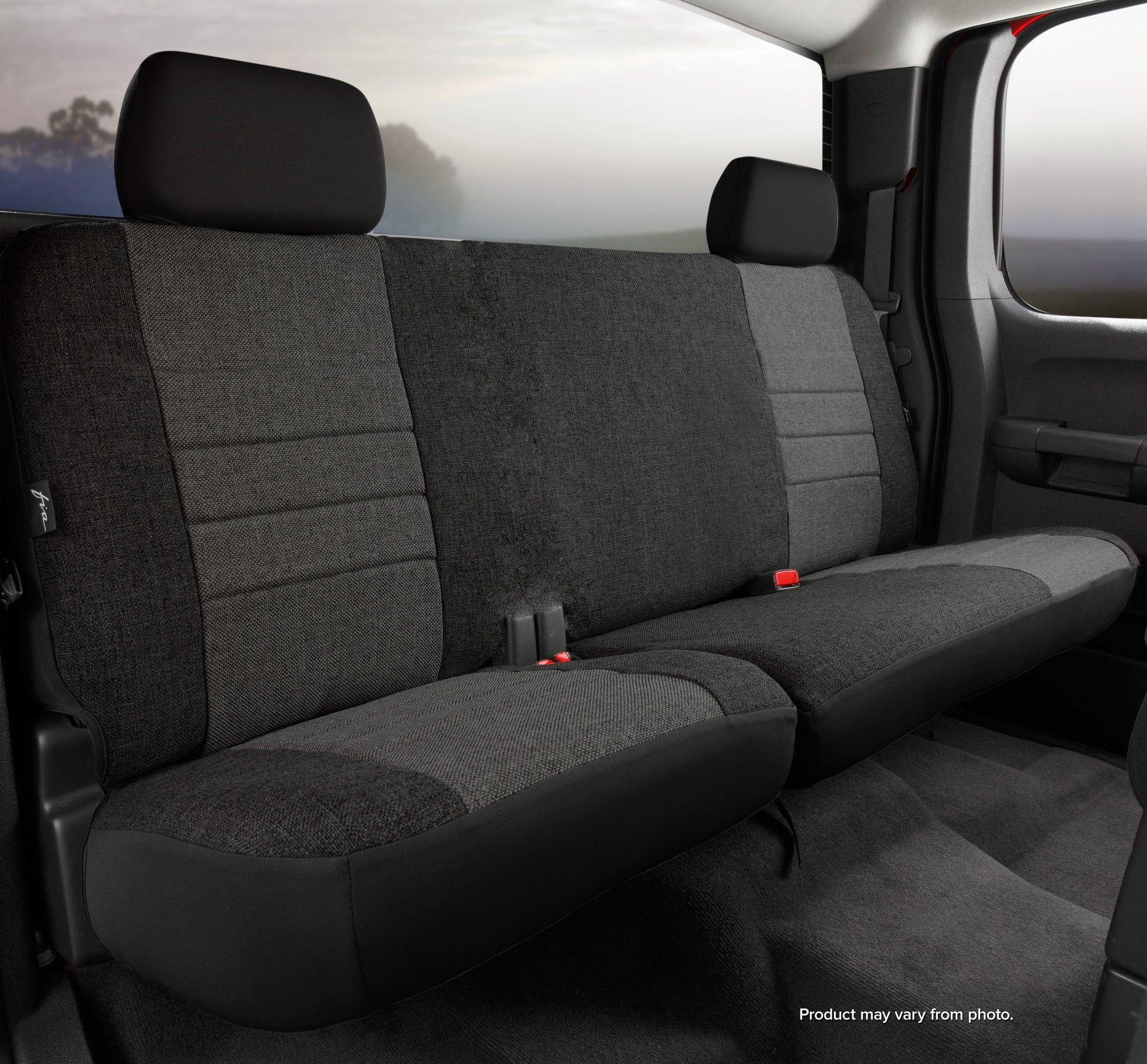 OE30 Series - Oe Tweed Custom Fit Rear Seat Cover- Charcoal by FIA