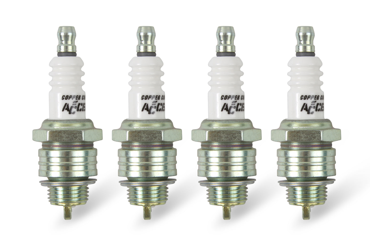 14mm Thread - .375 in Reach - Gasket (Flat) Seat - 4 Pack by ACCEL